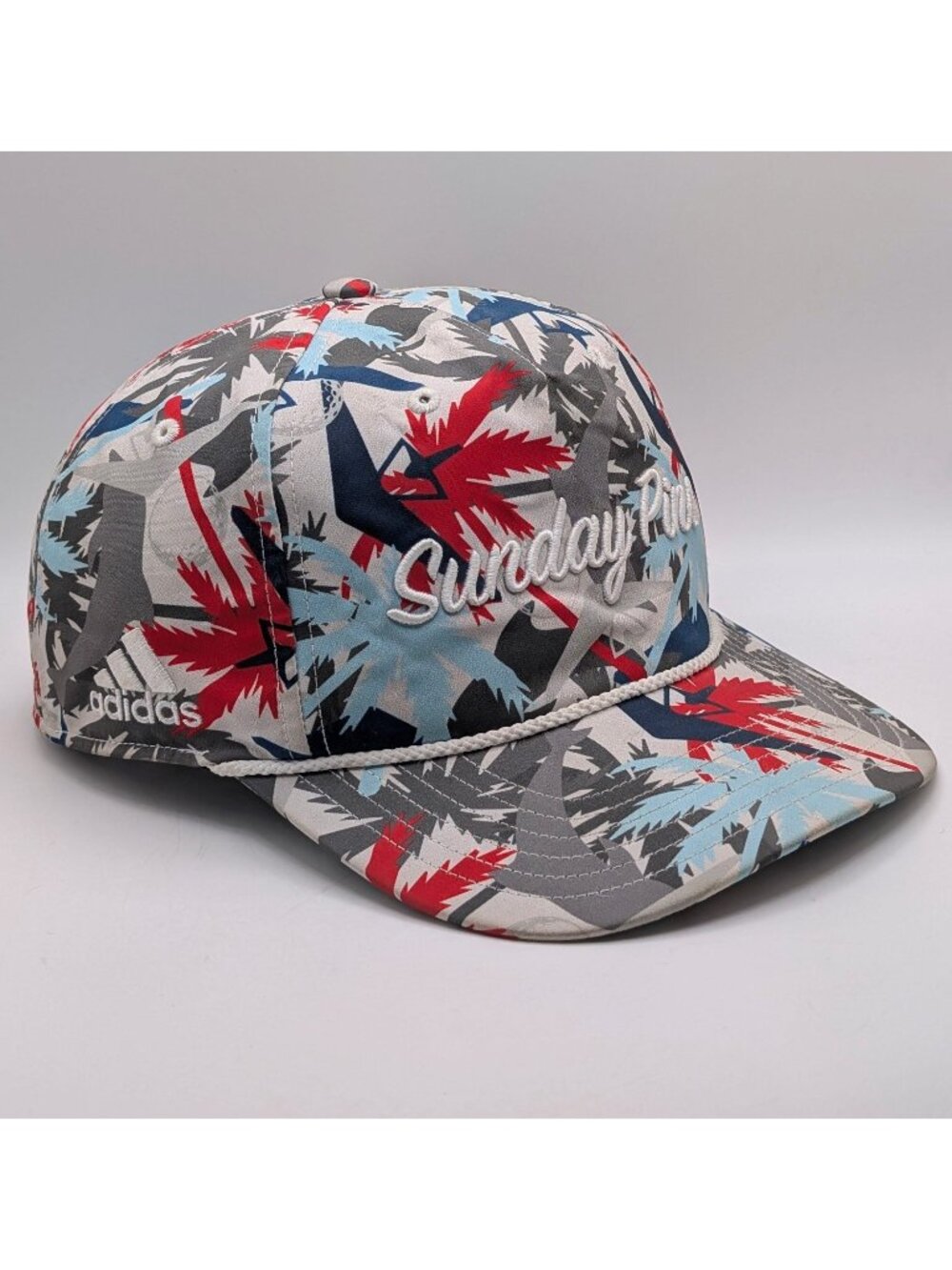 Adidas Sunday Pins Golf Hawaiian Floral SnapBack Hat Cap Colorful Surfer Beach